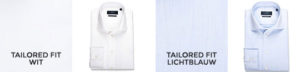 overhemden 60/40 lange mouw - katoen - tailored fit