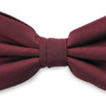 Strik polyester satijn bordeaux