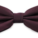 Strik polyester satijn aubergine